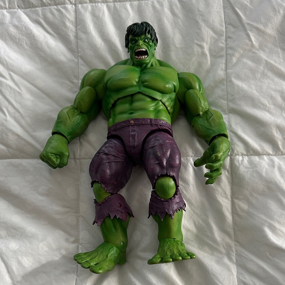 Marvel Green Hulk Action Figure with Purple Pants